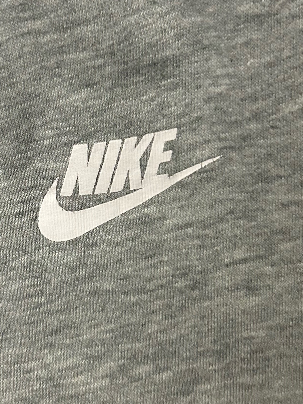 Nike Light Gray Jogger Sweatpants with Swoosh Tag - Picture 3 of 4